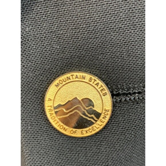 Chaps Ralph Lauren Mountain States CO Black Wool Blazer 48L EUC USA Gold 7197 - Picture 2 of 9